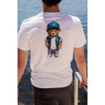 Tee - shirt garon  imprim tendance lombo blanc en coton noel