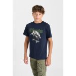 Tee - shirt garcon necbo bleu en coton cael