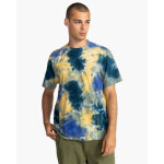 Tee shirt - homme tie and dye - element bleu en coton