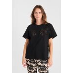 Tee - shirt istan noir en coton nora Tee - shirt istan noir en coton nora