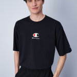 Tee - shirt manches courtes col rond noir pour homme