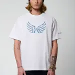 Tee shirt manches courtes en coton jack white blanc