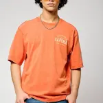 Tee shirt manches courtes en coton joey orange