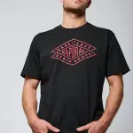 Tee shirt manches courtes en coton toky black noir