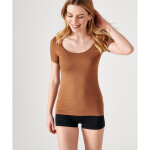 Tee shirt manches courtes havane thermolactyl marron Tee shirt manches courtes havane thermolactyl marron