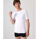 Tee - shirt manches courtes en mailles blanc