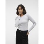 Tee shirt manches longues et col rond en coton gris clo