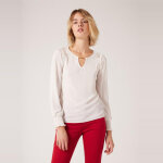 Tee shirt manches longues détail dentelle écru Tee shirt manches longues détail dentelle écru