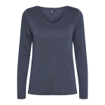 Tee shirt manches longues en viscose billo bleu yas