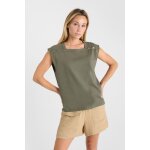 Tee - shirt marina kaki en coton sofia