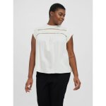 Tee - shirt regular fit col carr� blanc