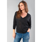 Tee - shirt villou - noir en viscose Tee - shirt villou - noir en viscose