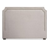 Tte de lit 160cm tissu beige orchidee