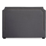 Tte de lit tissu gris orchidee