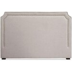 Tte de lit 180cm tissu beige milano