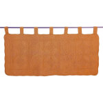 T�te de lit en boutis uni coton baillargues - marron caramel