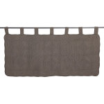 Tte de lit en boutis uni coton - taupe