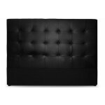Tête de lit capitonnée 160 cm cocoon noir Tête de lit capitonnée 160 cm cocoon noir