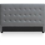 Tête de lit capitonnée 180 cm cocoon gris Tête de lit capitonnée 180 cm cocoon gris