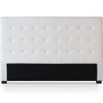 Tte de lit capitonne luxor tissu crme