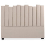 Tte de lit lucky 160 cm tissu beige