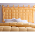 T�te de lit matelass� - jaune ma�s