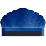 Tête de lit mermaid 180 cm velours bleu Tête de lit mermaid 180 cm velours bleu