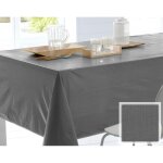 Toile cire effet faux uni - gris