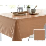 Toile cire effet faux uni - orange potiron
