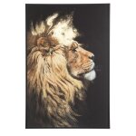 Toile imprim cadre flocon lion 60x90cm