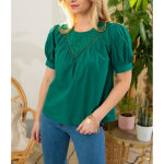 Top arsene vert en coton
