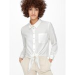 Top col chemise manches longues blanc Top col chemise manches longues blanc