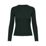 Top col haut manches longues vert canard clara