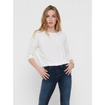 Top col rond manches 3 / 4 blanc