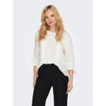 Top col rond manches 3 / 4 blanc en viscose