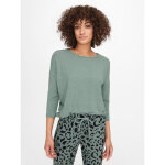 Top col rond manches 3 / 4 vert sia