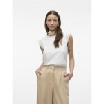 Top col rond manches courtes blanc en coton bio lily Top col rond manches courtes blanc en coton bio lily