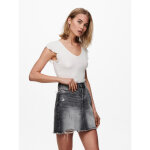 Top col rond mancherons blanc en viscose Top col rond mancherons blanc en viscose