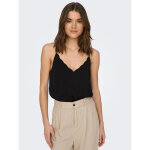 Top col rond sans manches noir yara