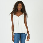 Top fines bretelles avec dtail dentelle dries en viscose