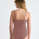 Top  fine bretelles marron