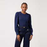 Top fleuri manches bouffantes Top fleuri manches bouffantes