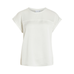 Top manches courtes blanc ruby en viscose
