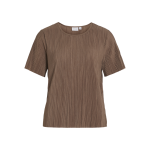 Top manches courtes marron clair