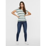 Top manches courtes - vert en viscose