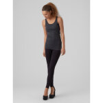 Top regular fit col en u sans manches extra long gris opal