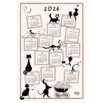 Torchon dubout calendrier 2026 ecru 48 x 72 Torchon dubout calendrier 2026 ecru 48 x 72