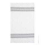 Torchon en gaze de coton, bise anthracite