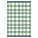 Torchon imprim en mtis, made in france, emile, vert