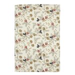 Torchon imprim en mtis, grenades - beige ivoire - 50 x 75 cm